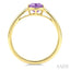 Oval Shape Gemstone & Diamond Ring