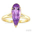 Pear Shape Gemstone & Diamond Ring
