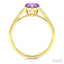 Pear Shape Gemstone & Diamond Ring