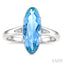 Oval Shape Gemstone & Diamond Ring