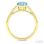 Evoque Gemstone Pear Shape & Diamond Ring