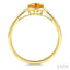 Oval Shape Gemstone & Diamond Ring