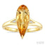 Evoque Gemstone Pear Shape & Diamond Ring