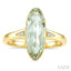 Oval Shape Gemstone & Diamond Ring