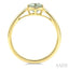 Oval Shape Gemstone & Diamond Ring
