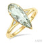 Evoque Gemstone Pear Shape & Diamond Ring