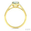 Evoque Gemstone Pear Shape & Diamond Ring