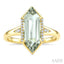 Evoque Gemstone Hexagon Shape & Diamond Ring