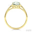 Evoque Gemstone Hexagon Shape & Diamond Ring