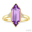 Evoque Gemstone Hexagon Shape & Diamond Ring