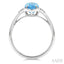 Hexagon Shape Gemstone & Diamond Ring
