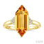 Evoque Gemstone Hexagon Shape & Diamond Ring