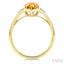 Evoque Gemstone Hexagon Shape & Diamond Ring