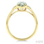 Evoque Gemstone Hexagon Shape & Diamond Ring