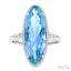 Evoque Gemstone Oval Shape & Halo Diamond Ring