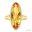 Evoque Gemstone Oval Shape & Halo Diamond Ring