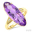 Evoque Gemstone Oval Shape & Diamond Ring