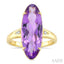 Evoque Gemstone Oval Shape & Diamond Ring