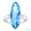 Oval Shape Gemstone & Diamond Ring