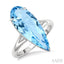 Pear Shape Gemstone & Diamond Ring
