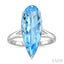 Pear Shape Gemstone & Diamond Ring