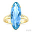 Evoque Gemstone Oval Shape & Diamond Ring