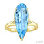 Evoque Gemstone Pear Shape & Diamond Ring