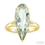 Evoque Gemstone Pear Shape & Diamond Ring