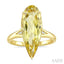 Evoque Gemstone Pear Shape & Diamond Ring