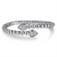 Bujukan Sterling Silver White Sapphire Bangle Bracelet