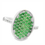Green Tsavorite Garnet & Diamond Fashion Ring