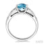 Oval Shape Gemstone & Diamond Ring