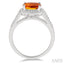 Cushion Shape Gemstone & Halo Diamond Ring