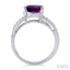 Trillion Shape Gemstone & Diamond Ring