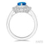 Pear Shape Gemstone & Diamond Ring