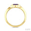 Marquise Shape Gemstone & Halo Diamond Ring
