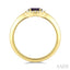 Oval Shape Gemstone & Halo Diamond Ring