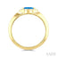 Marquise Shape Gemstone & Halo Diamond Ring
