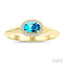 Oval Shape Gemstone & Halo Diamond Ring
