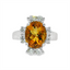 Citrine & Diamond Fashion Ring