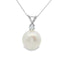 Pearl & Diamond Solitaire Pendant