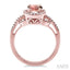 Oval Shape Gemstone & Halo Diamond Ring