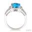 Cushion Shape Gemstone & Diamond Ring