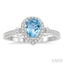 Pear Shape Gemstone & Halo Diamond Ring
