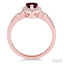 Pear Shape Gemstone & Halo Diamond Ring