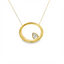 Diamond Open Oval Necklace