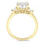 Round Shape Lovebright Diamond Engagement Ring