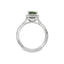 Radiant-cut Diamond Halo Engagement Ring