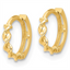 Twist Huggie Hoop Earrings