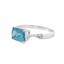 London Blue Topaz & Diamond Twist Fashion Ring